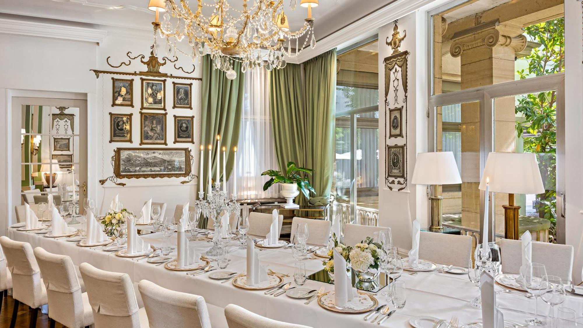 Hotel Europaeischer Hof Heidelberg, Bestes Hotel Deutschlands In Historischer Architektur Bagian luar foto The restaurant